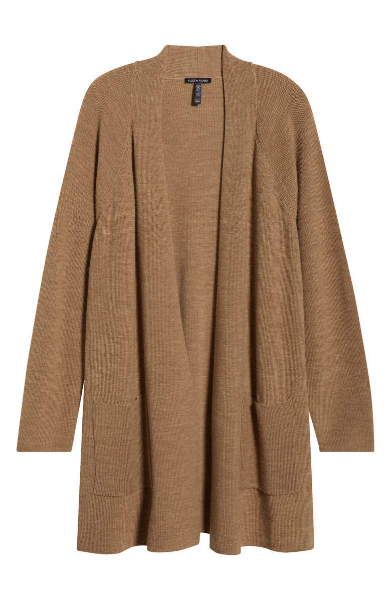 Eileen Fisher Open Front Wool Cardigan, Alternate, color, 