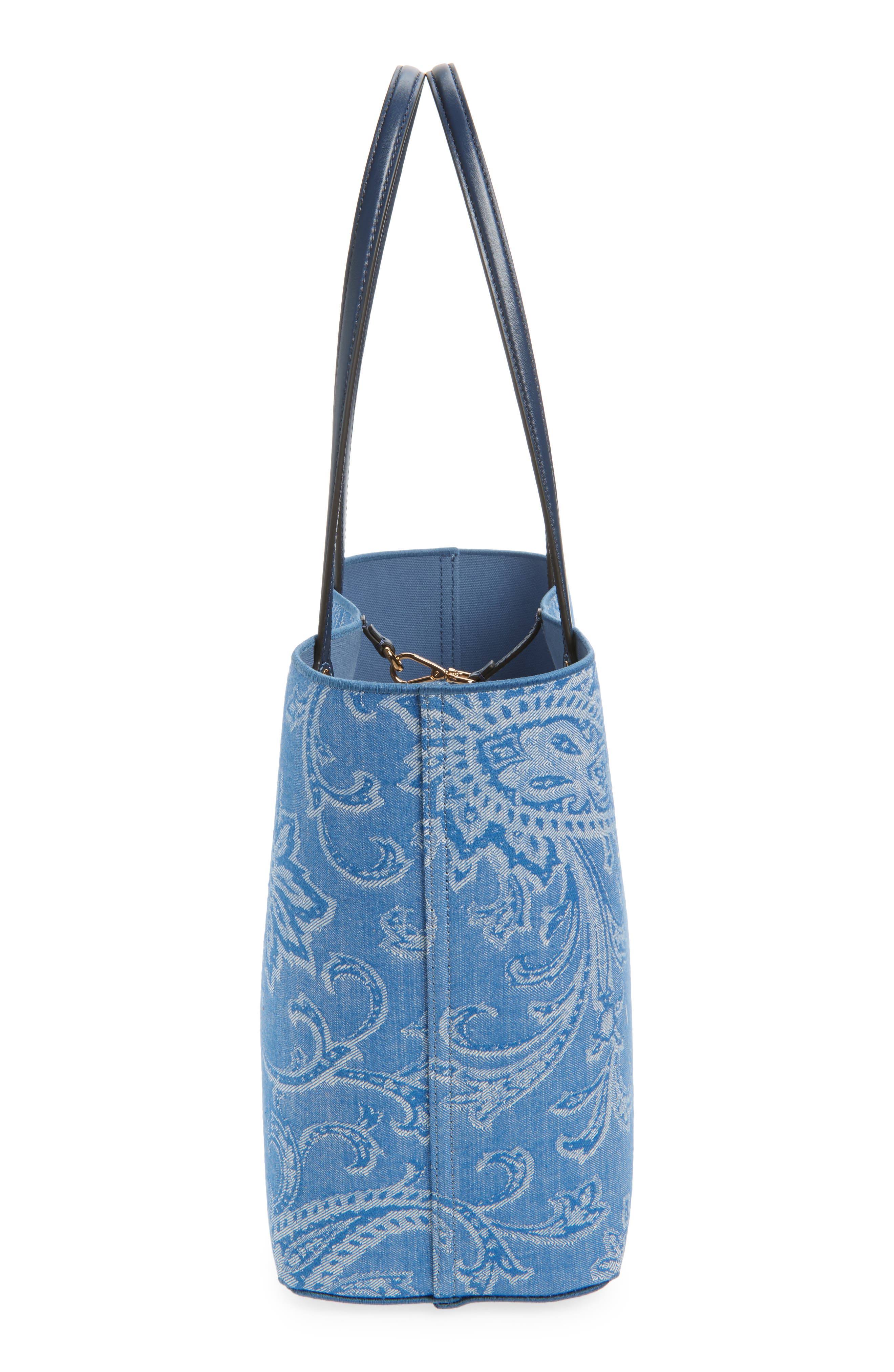 Etro Jacquard Tote, Alternate, color, Blue