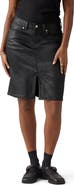 Levi's Coated Stretch Denim Midi Skirt