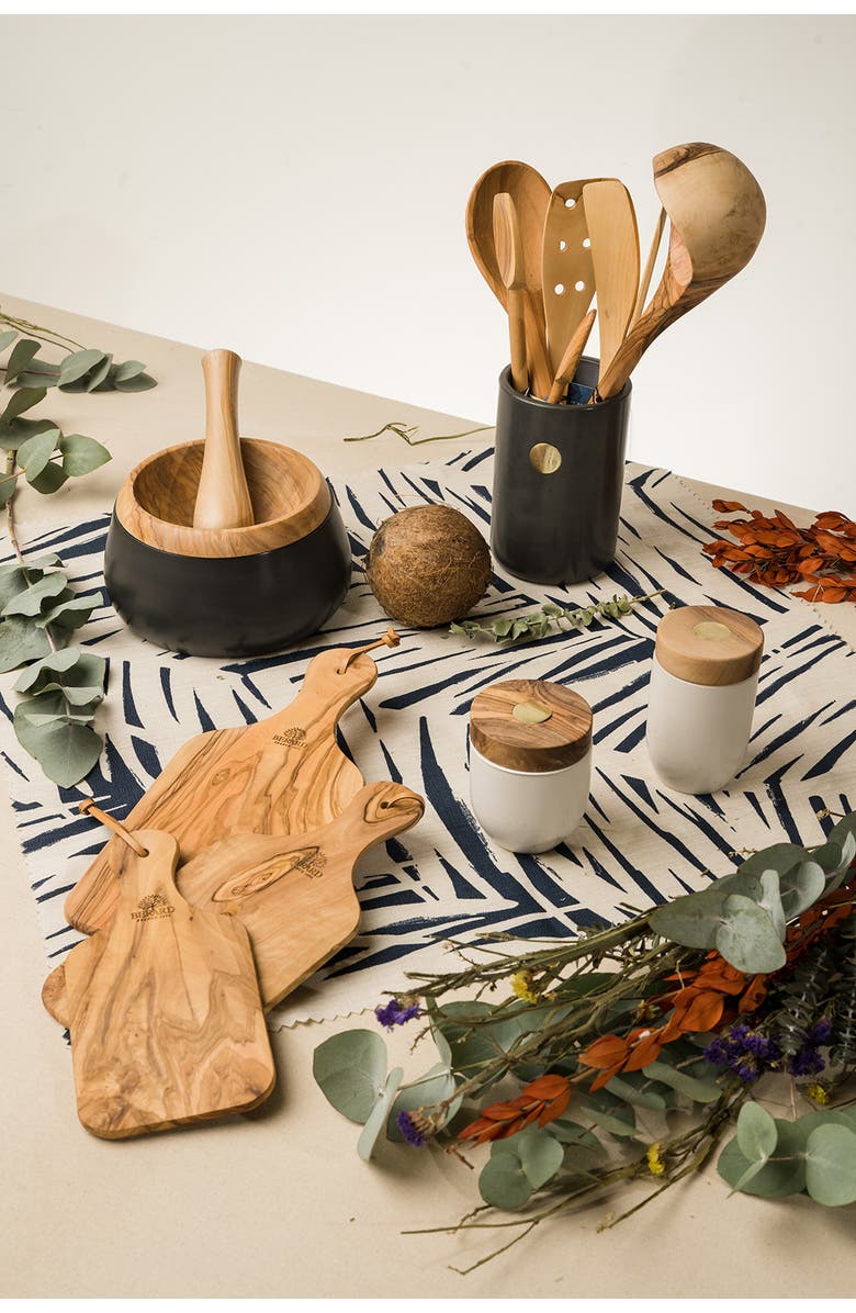 Berard Olivewood Handcrafted 11-Inch Cutting Board with Handle, Alternate, color, Brown