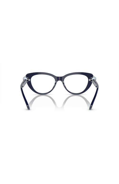Swarovski 53mm Cat Eye Optical Glasses In Brown
