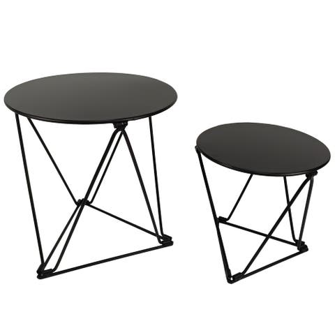 Crossed Triangles Stand Set of 2