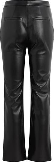 The Carla Faux Leather Flare Pants
