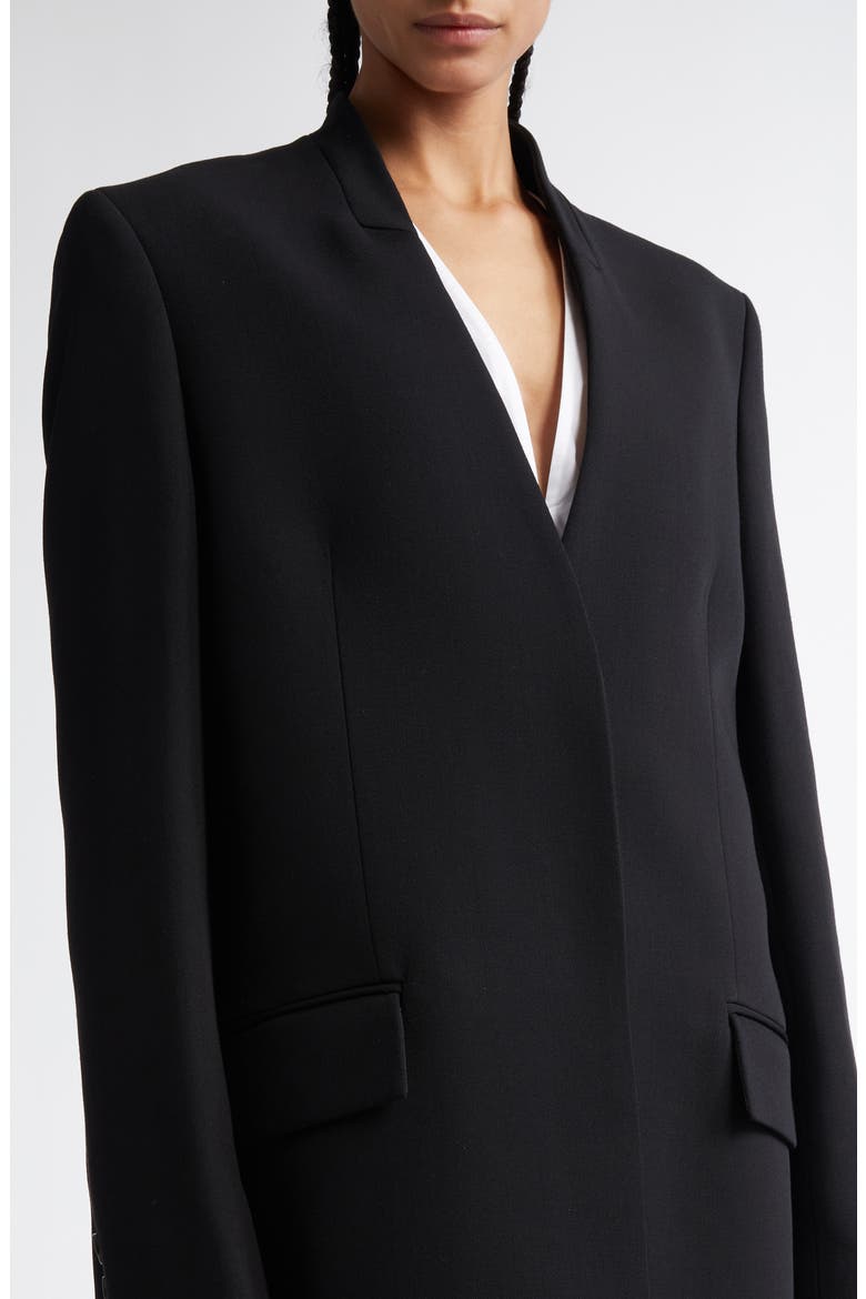 Deep Pleated Coat, Alternate, color, BLACK