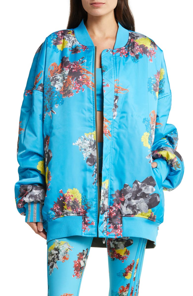 adidas x IVY PARK Reversible Satin Bomber Jacket, Alternate, color, 