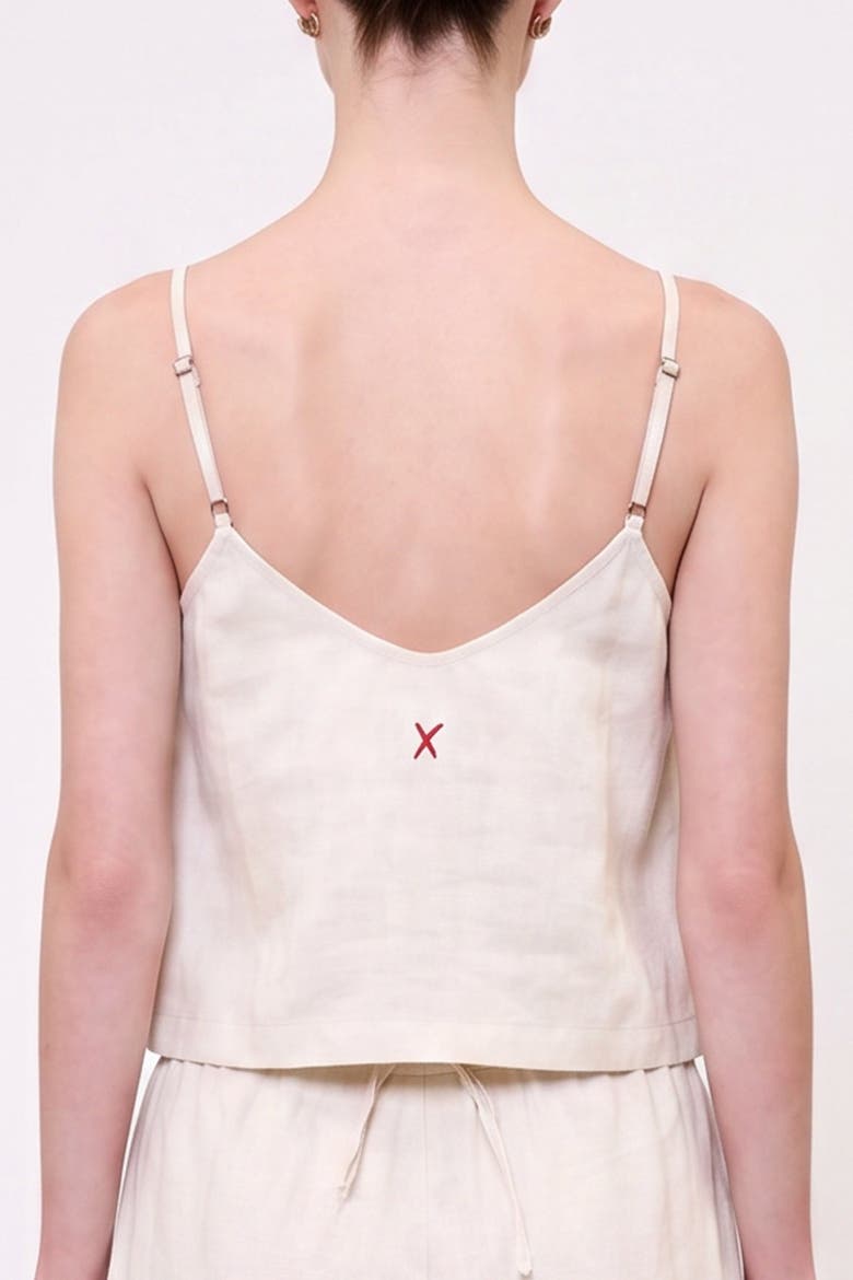 Daydreamers Strappy V Neck Top, Alternate, color, Beige