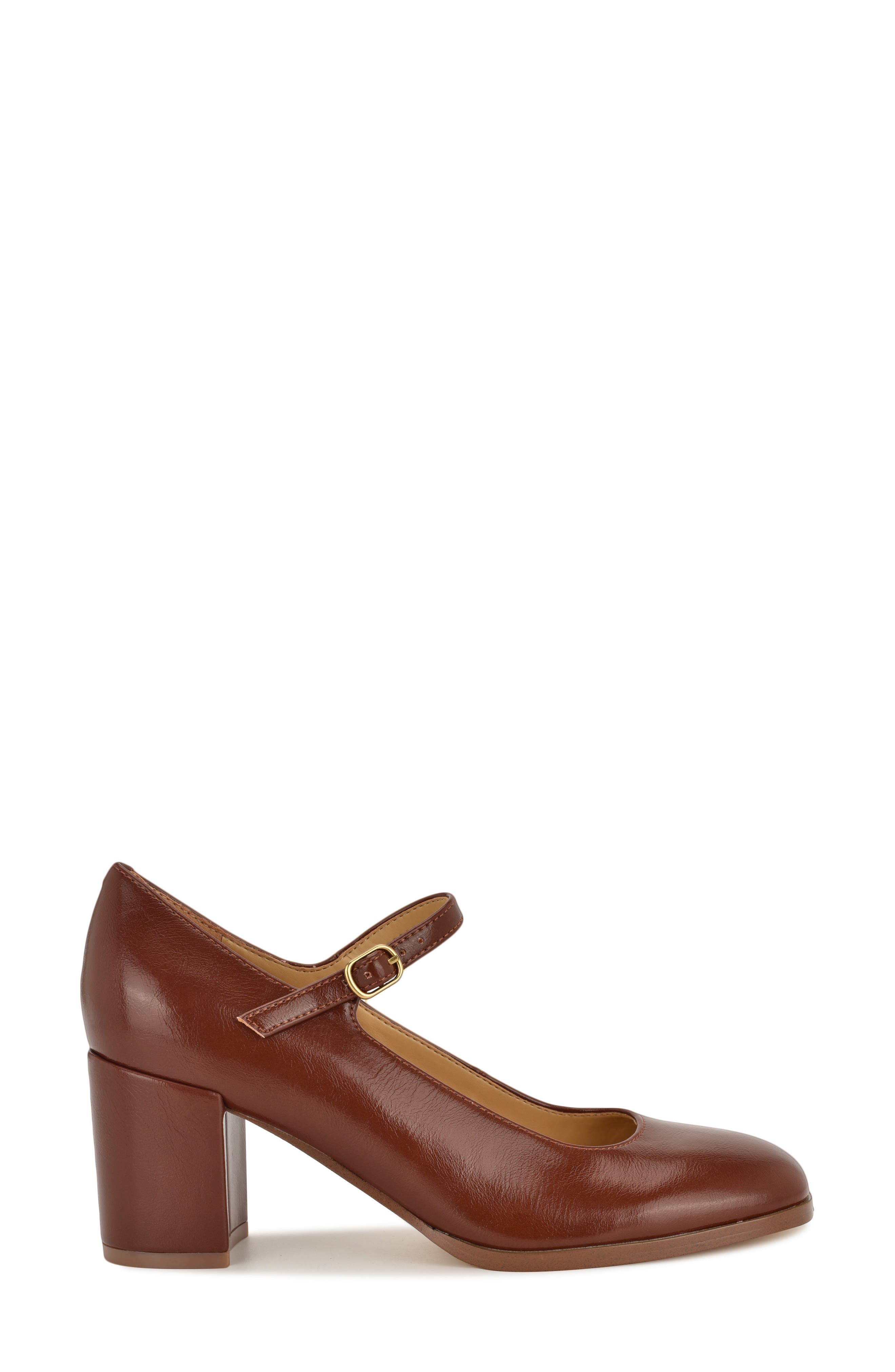 Nine West Mary Jane Pump, Alternate, color, Brown Patent