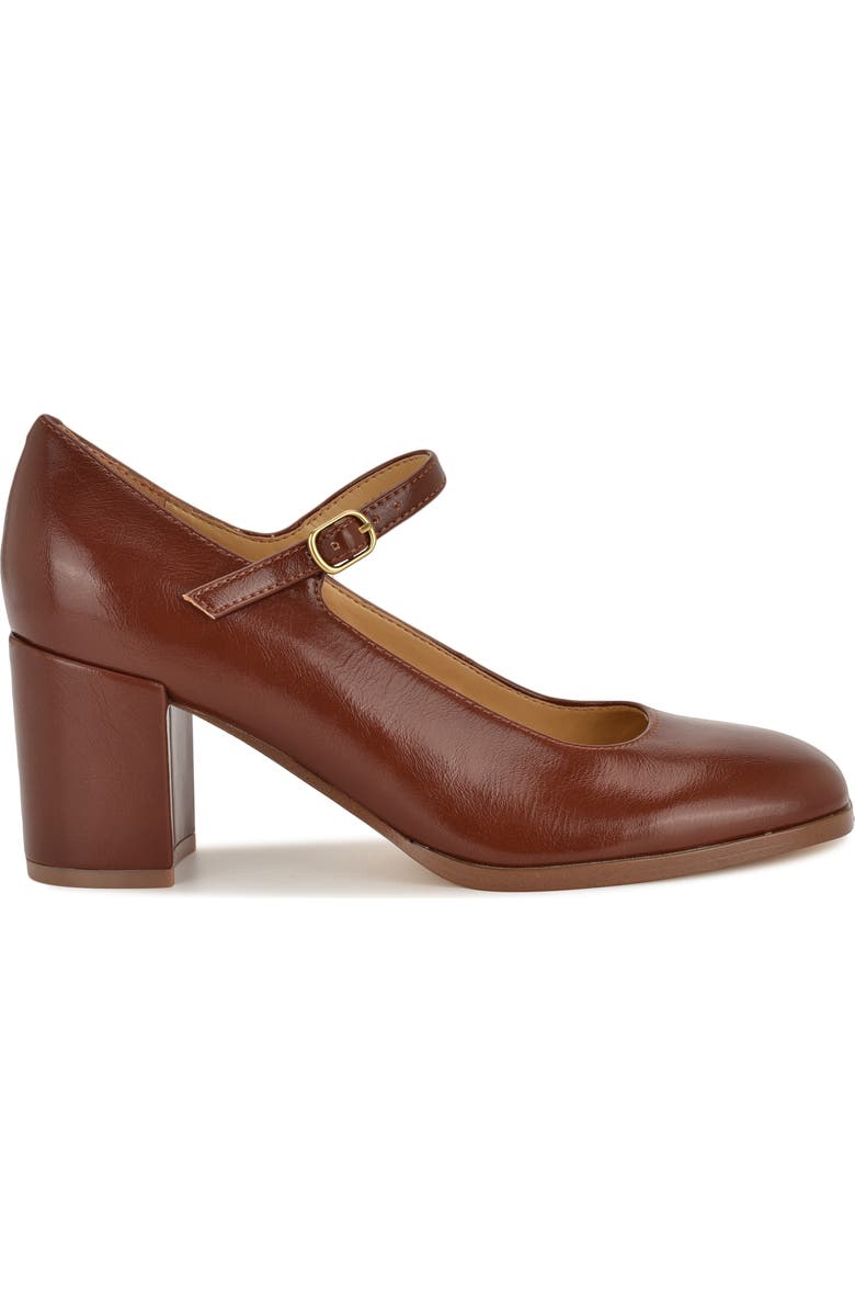 Nine West Mary Jane Pump, Alternate, color, Brown Patent