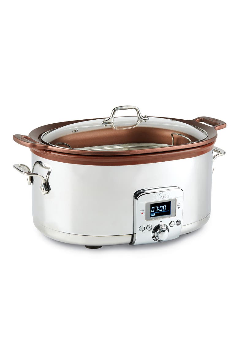 Gourmet 7-Quart Slow Cooker, Alternate, color, SILVER