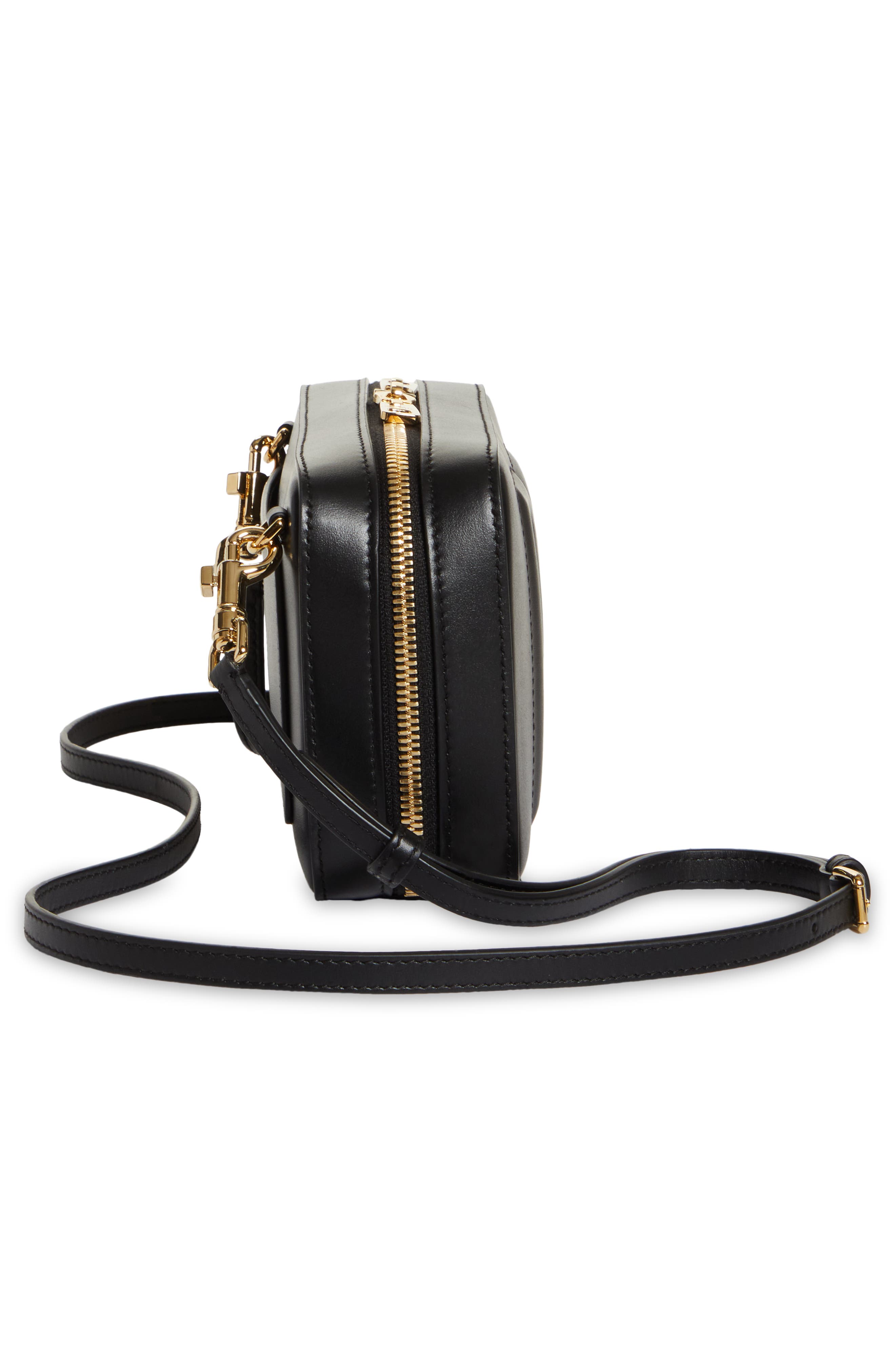 Dolce&Gabbana DG Logo Leather Camera Crossbody Bag, Alternate, color, 