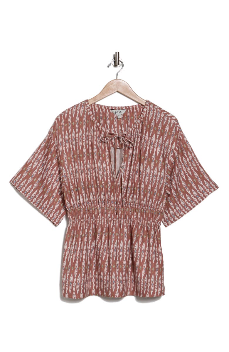 Joie Renae Split Neck Top, Alternate, color, Canyon Rose Multi