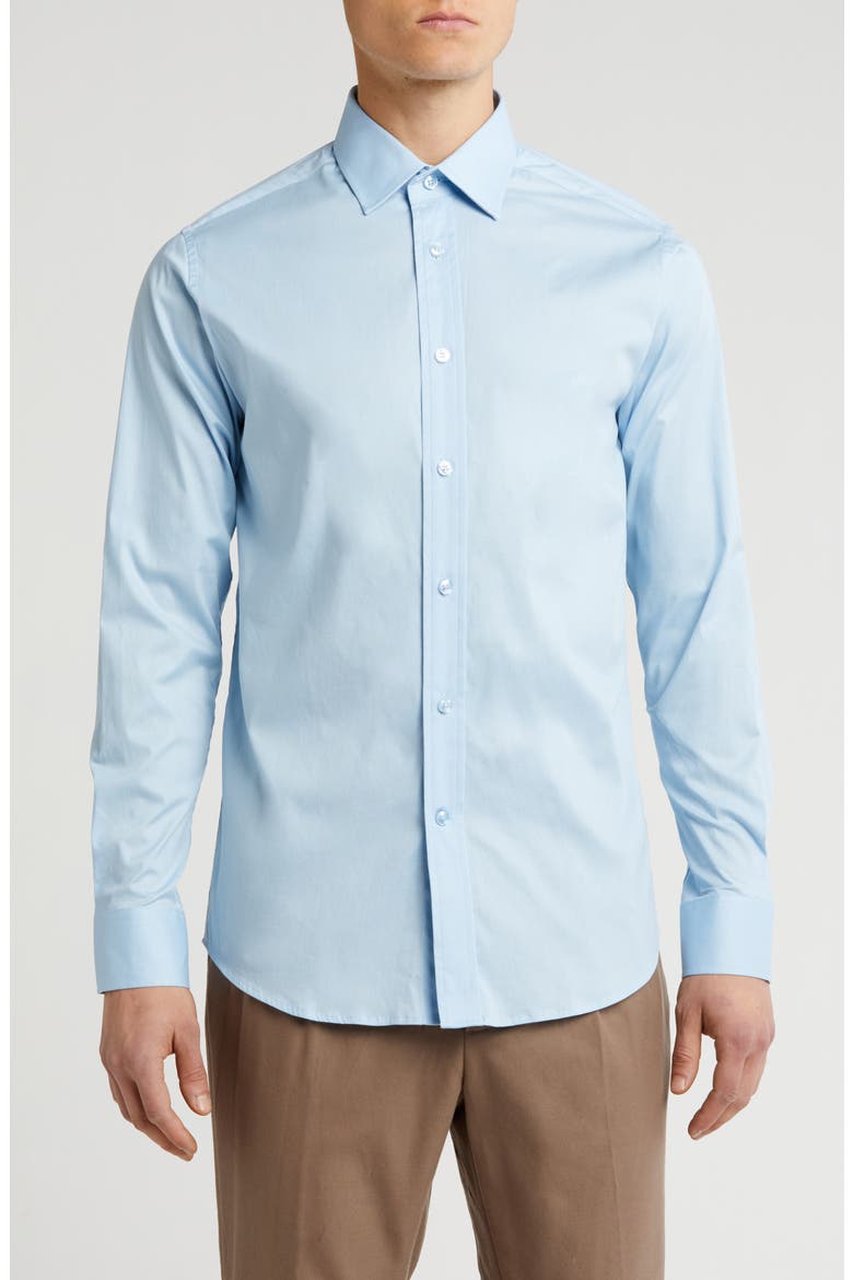 Modern Fit Dress Shirt, Main, color, LIGHT BLUE