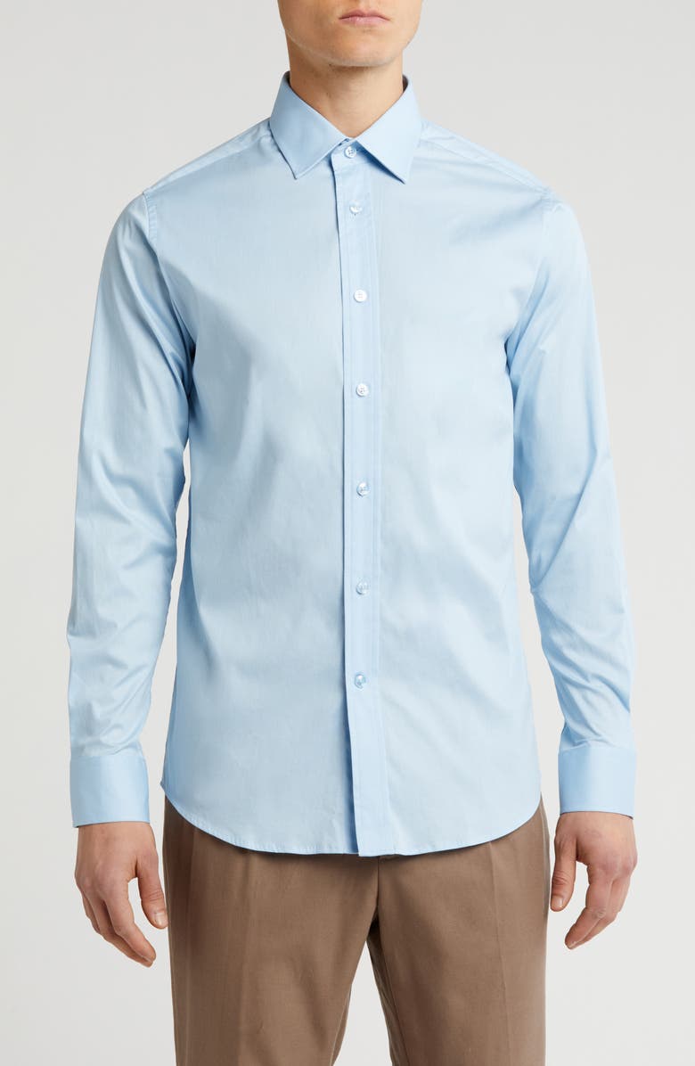 Scotch & Soda Modern Fit Dress Shirt, Main, color, Light Blue