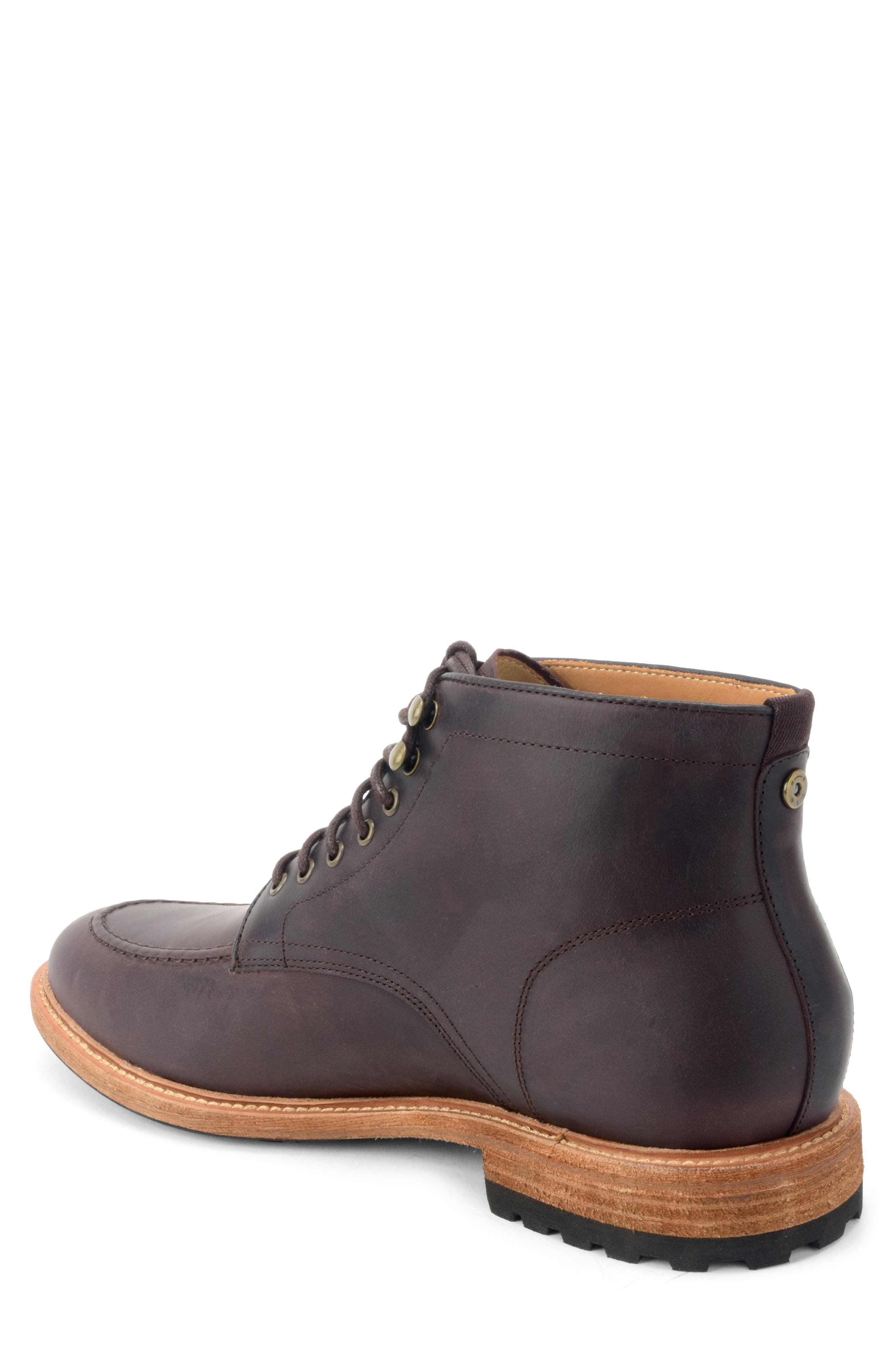 Warfield & Grand Trench Lace-Up Boot, Alternate, color, Dark Brown