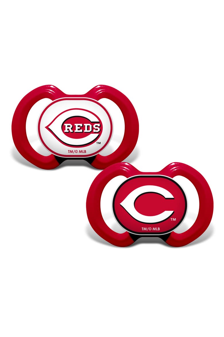 Cincinnati Reds Pacifier 2-Pack, Main, color, Multicolor