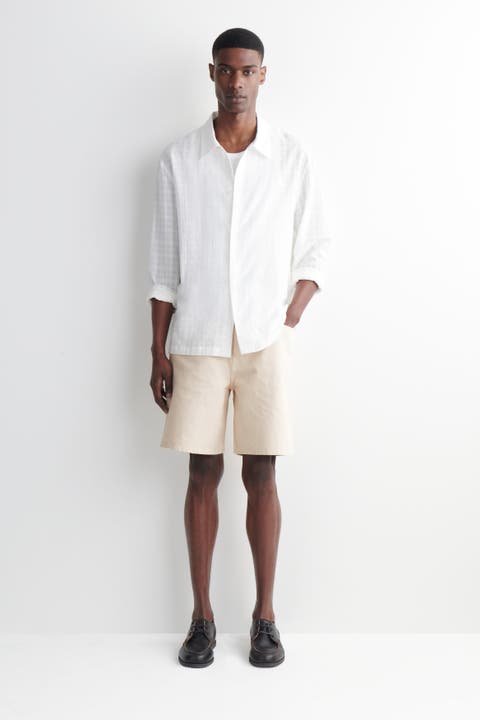 Knee-length Denim Shorts