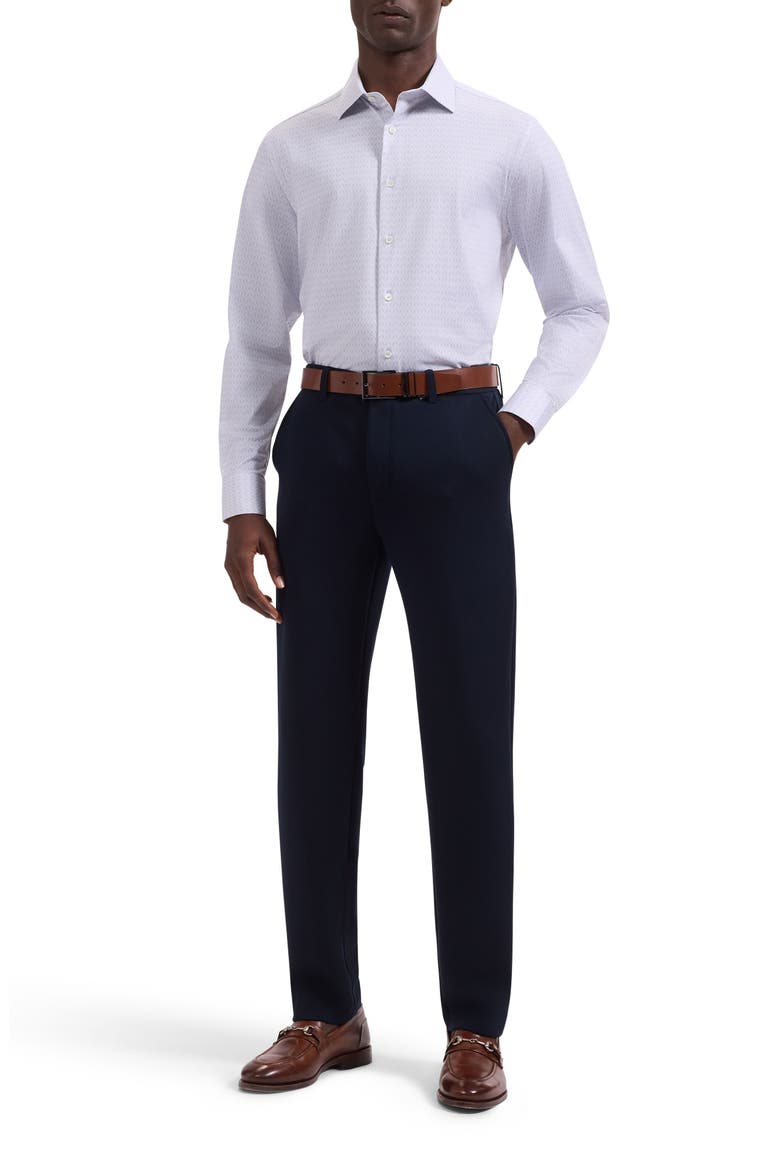 James OoohCotton® Geo Print Button-Up Shirt, Alternate, color, VISTA BLUE