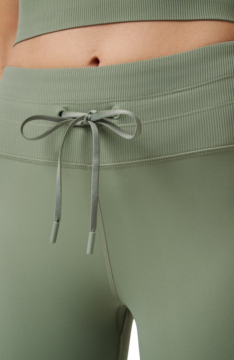 TravisMathew Moveknit Drawstring Waist Leggings, Alternate, color, Sea Spray