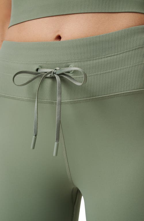 Travismathew Moveknit Drawstring Waist Leggings In Green