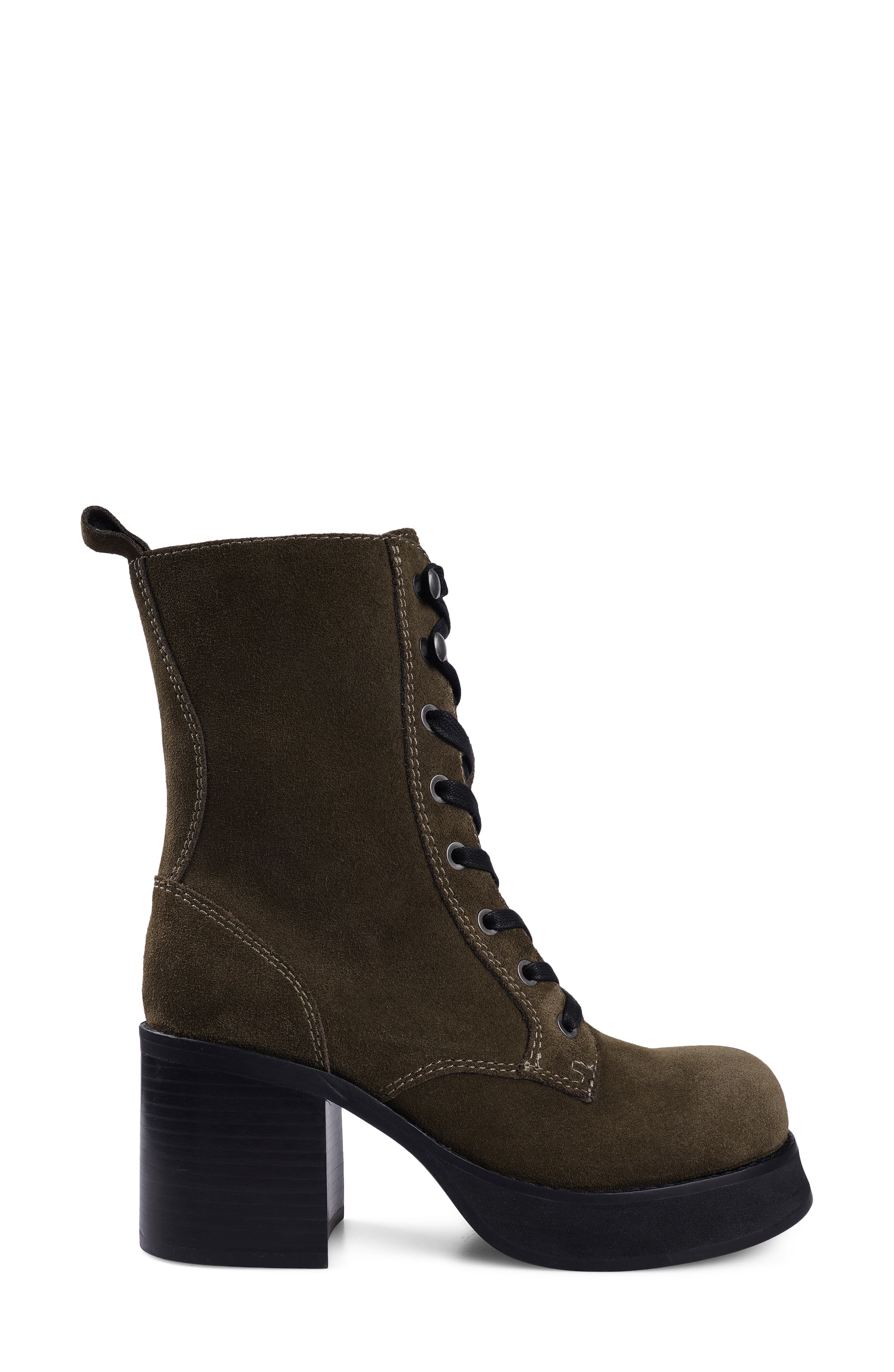 Candie's Tatiana Platform Boot, Alternate, color, Green