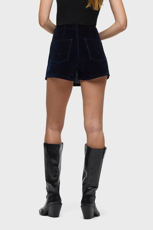 Hudson Jeans Mini Wrap Skort In Black