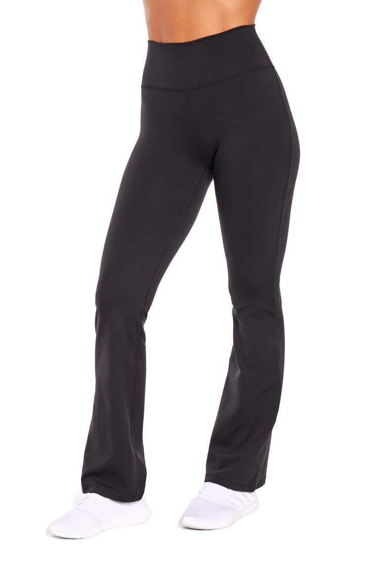 Karma Flare Leggings, Alternate, color, BLACK