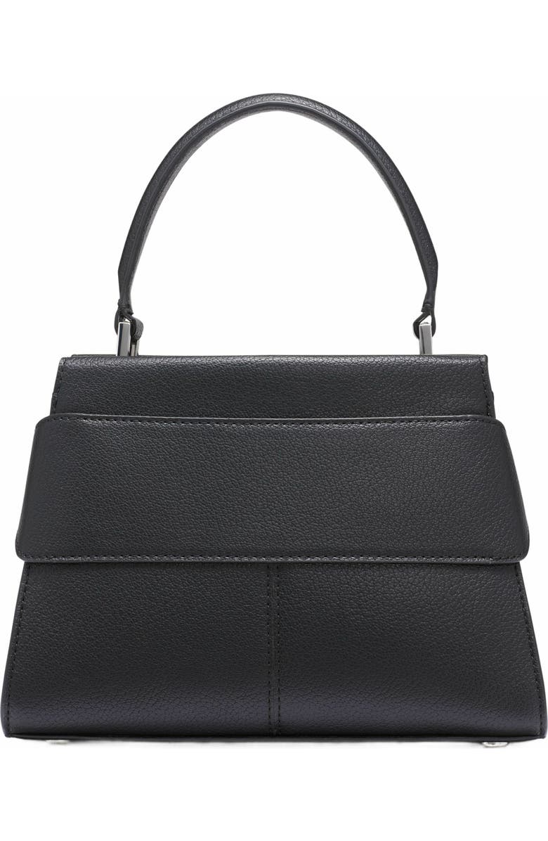 DKNY Bleeker Small Satchel, Alternate, color, Black/Silver