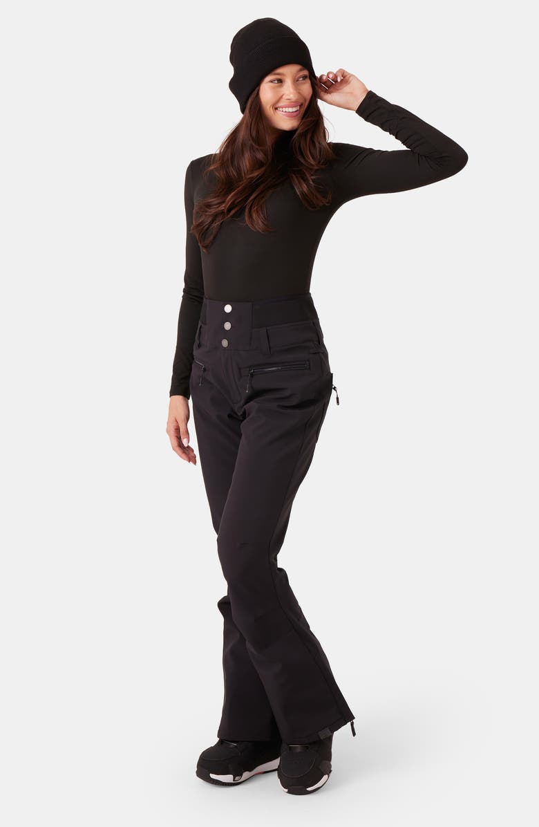 Roxy Rising High Waterproof Shell Snow Pants, Alternate, color, Black