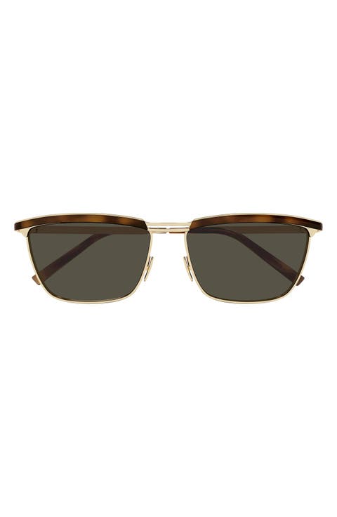 57mm Rectangular Sunglasses