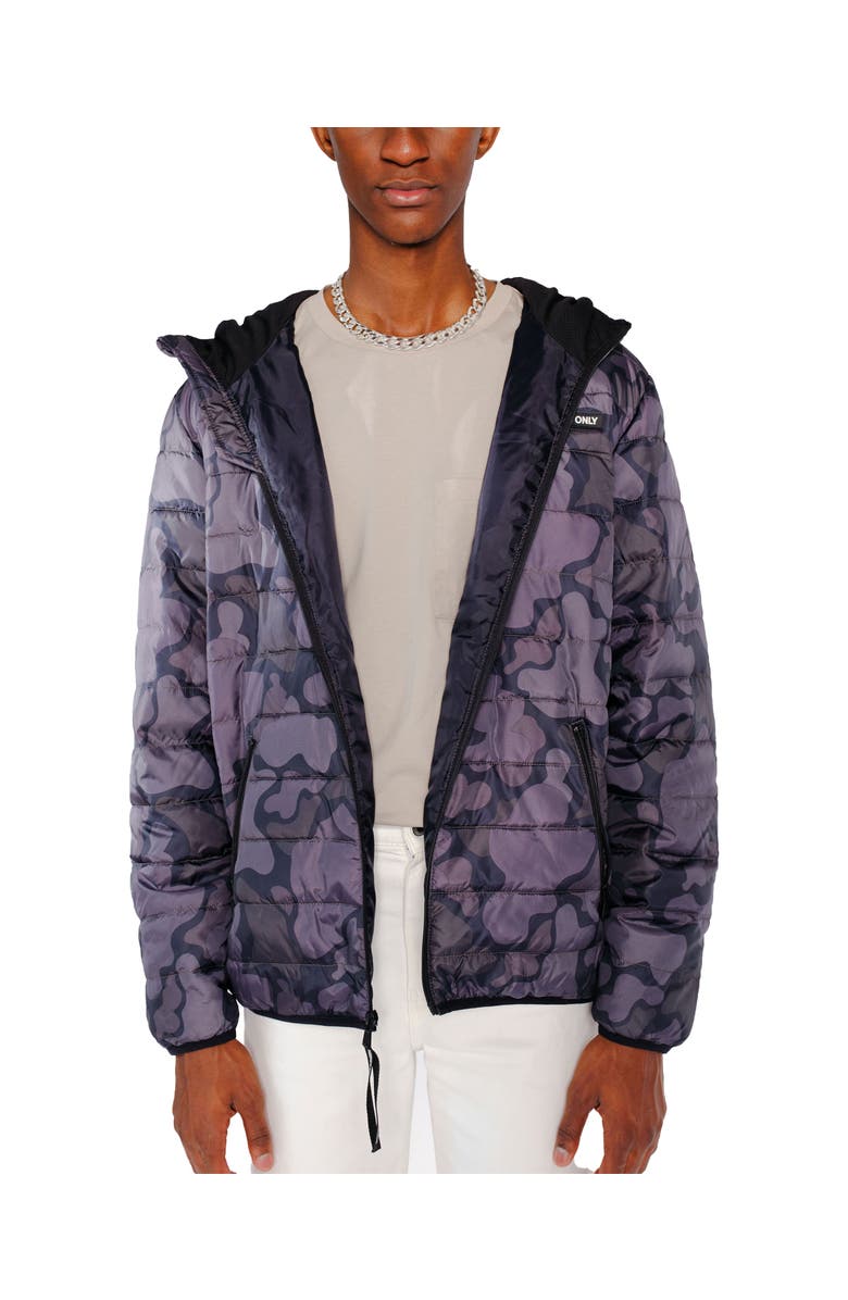 Members Only Men's Solid Packable Down Jacket, Main, color, Black