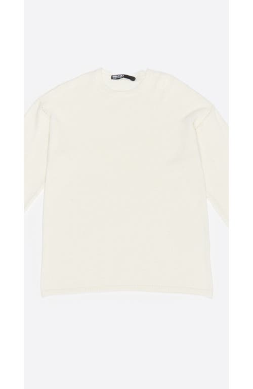 Bimba Y Lola Open-knit Wool Sweater In White