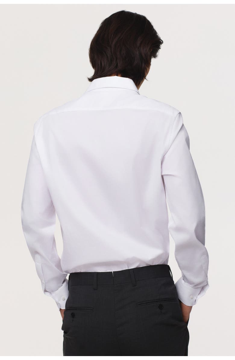 H&M Slim Fit Cotton Shirt, Alternate, color, White