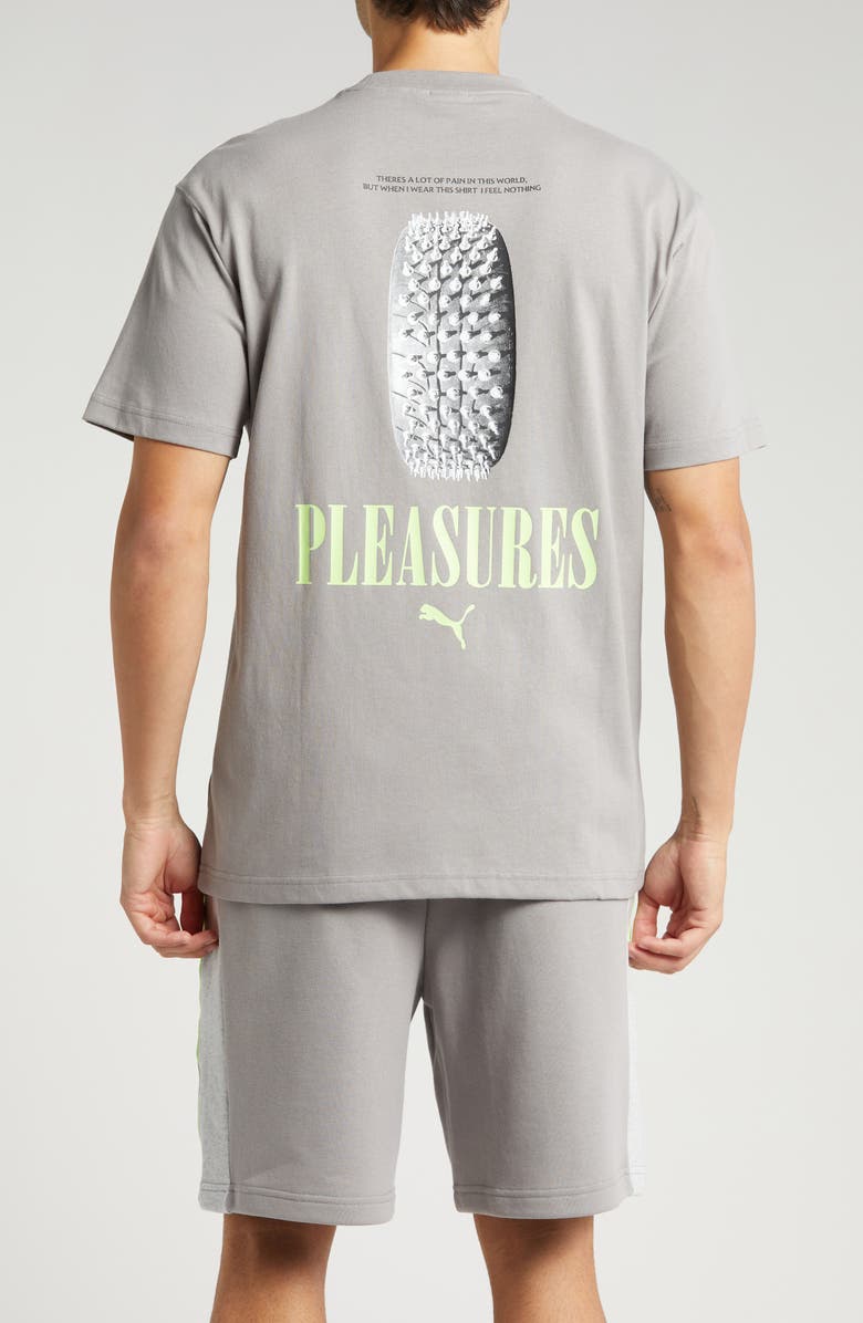 PUMA x PLEASURES Logo T-Shirt, Alternate, color, 