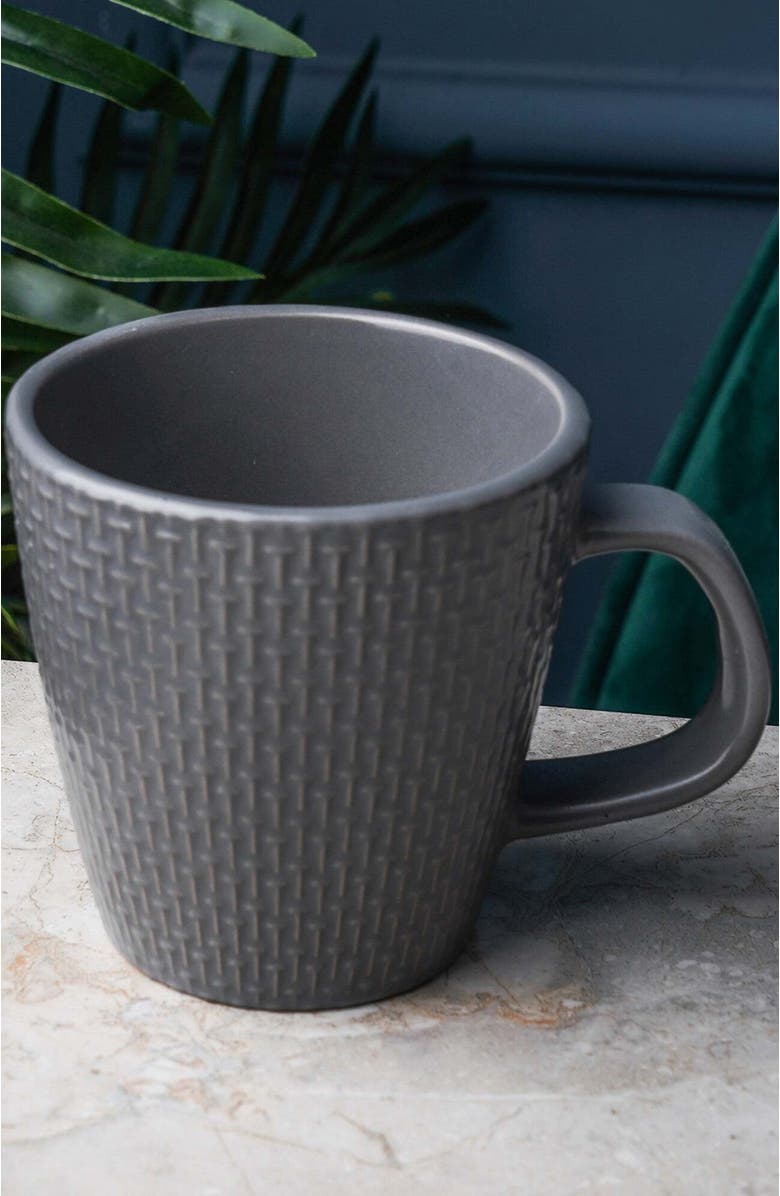 Stone Lain Olivia Stoneware 4-Piece Mug Set, Alternate, color, Gray