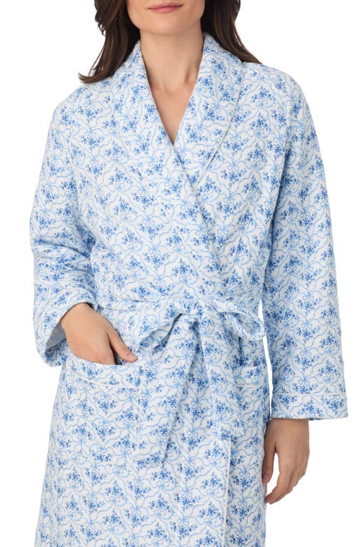 Eileen West Quilted Ballet Robe In Blue