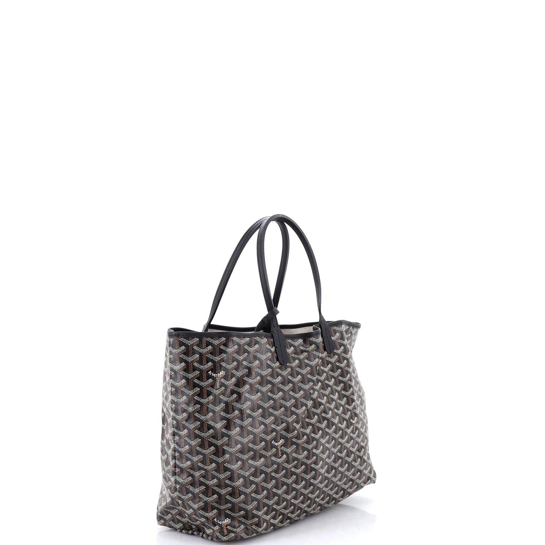Pre-Owned Goyard Saint Louis Tote Coated Canvas PM, Alternate, color, Black