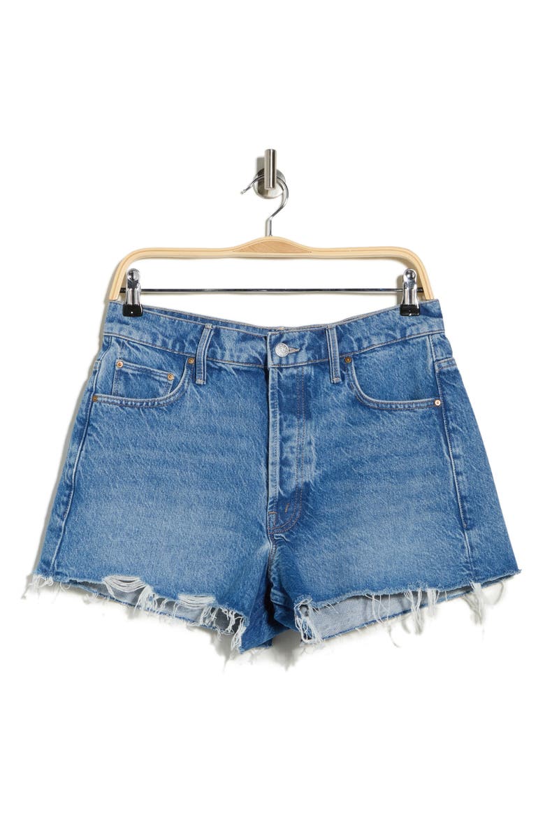 MOTHER The Main Course Frayed Denim Shorts, Main, color,