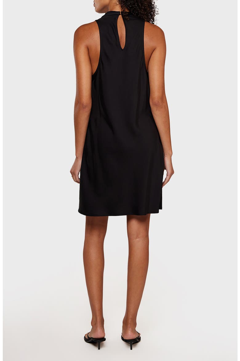 Cowl Neck Minidress, Alternate, color, BLACK