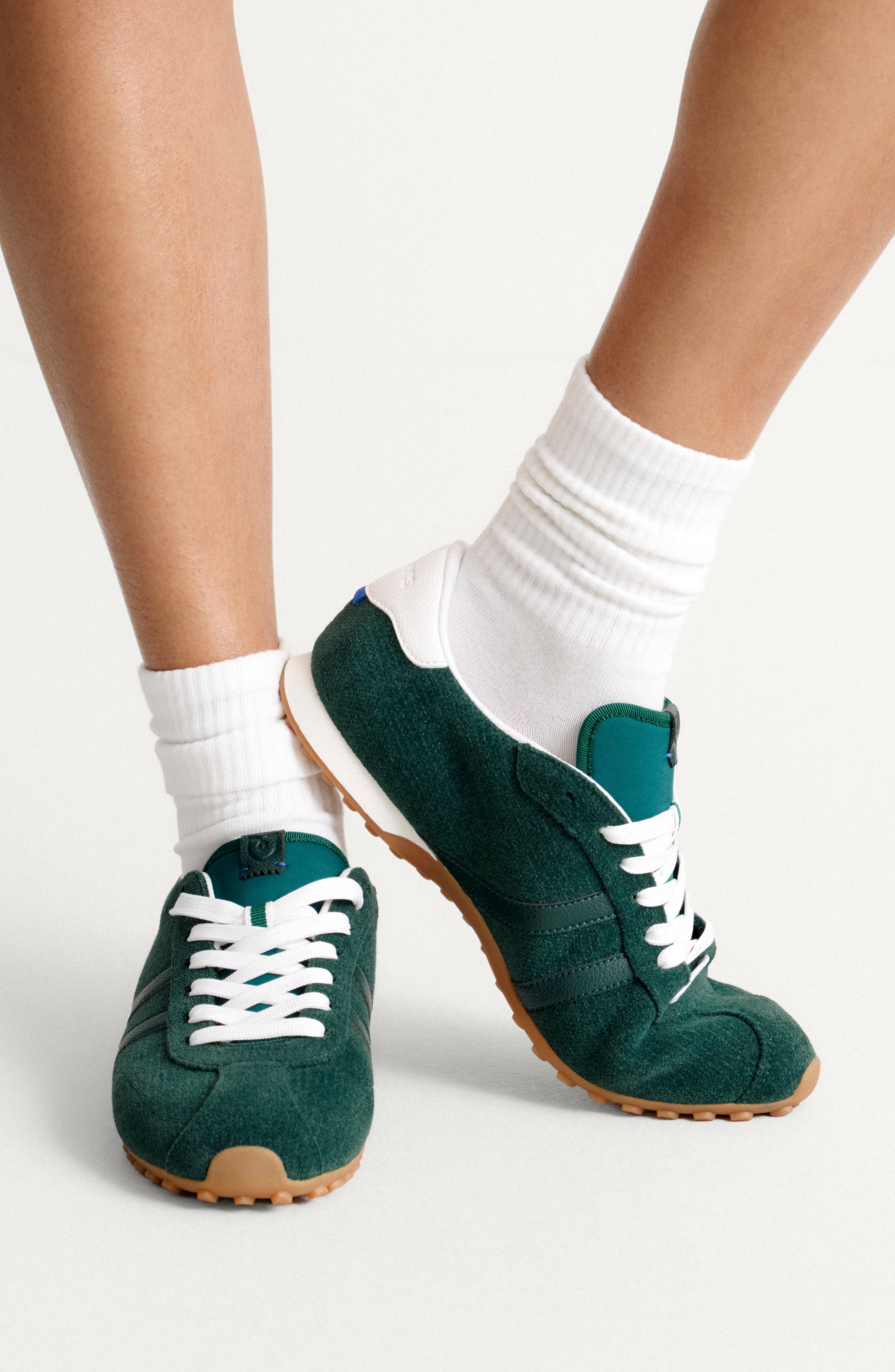 The Ivy Sneaker, Alternate, color, REVELVET EVERGREEN STRIPE