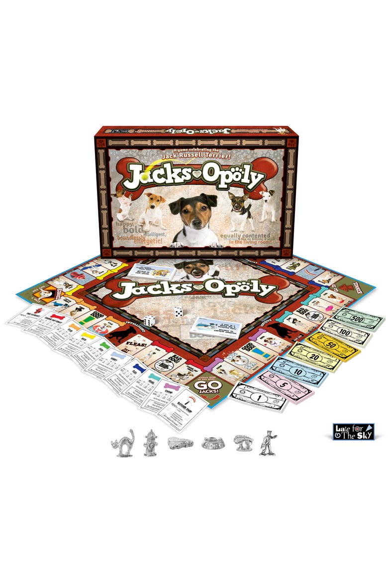 Jacks Opoly Dog Themed Family Board Game, Ages 8+, Alternate, color, Multicolored