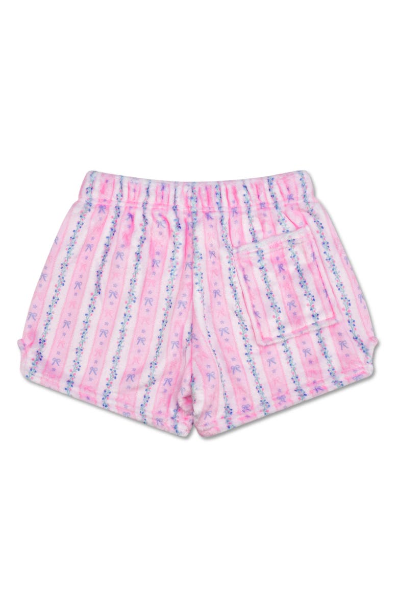 Iscream Kids' Floral Stripes Plush Shorts, Alternate, color, 