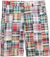 Berle Patchwork Madras Flat Front Shorts