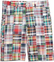 Berle Patchwork Madras Flat Front Shorts