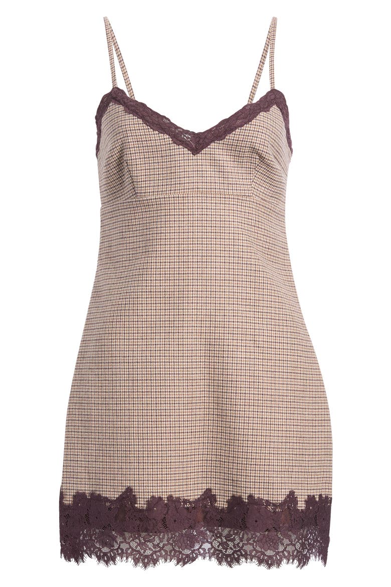 Iliona Lace Trim Slipdress, Main, color, TERRA ROSA