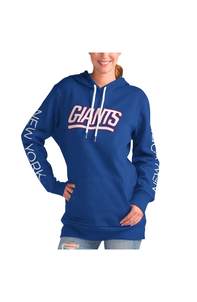 G-III 4HER BY CARL BANKS Women's G-III 4Her by Carl Banks Royal New York Giants Extra Inning Pullover Hoodie, Main, color, Royal