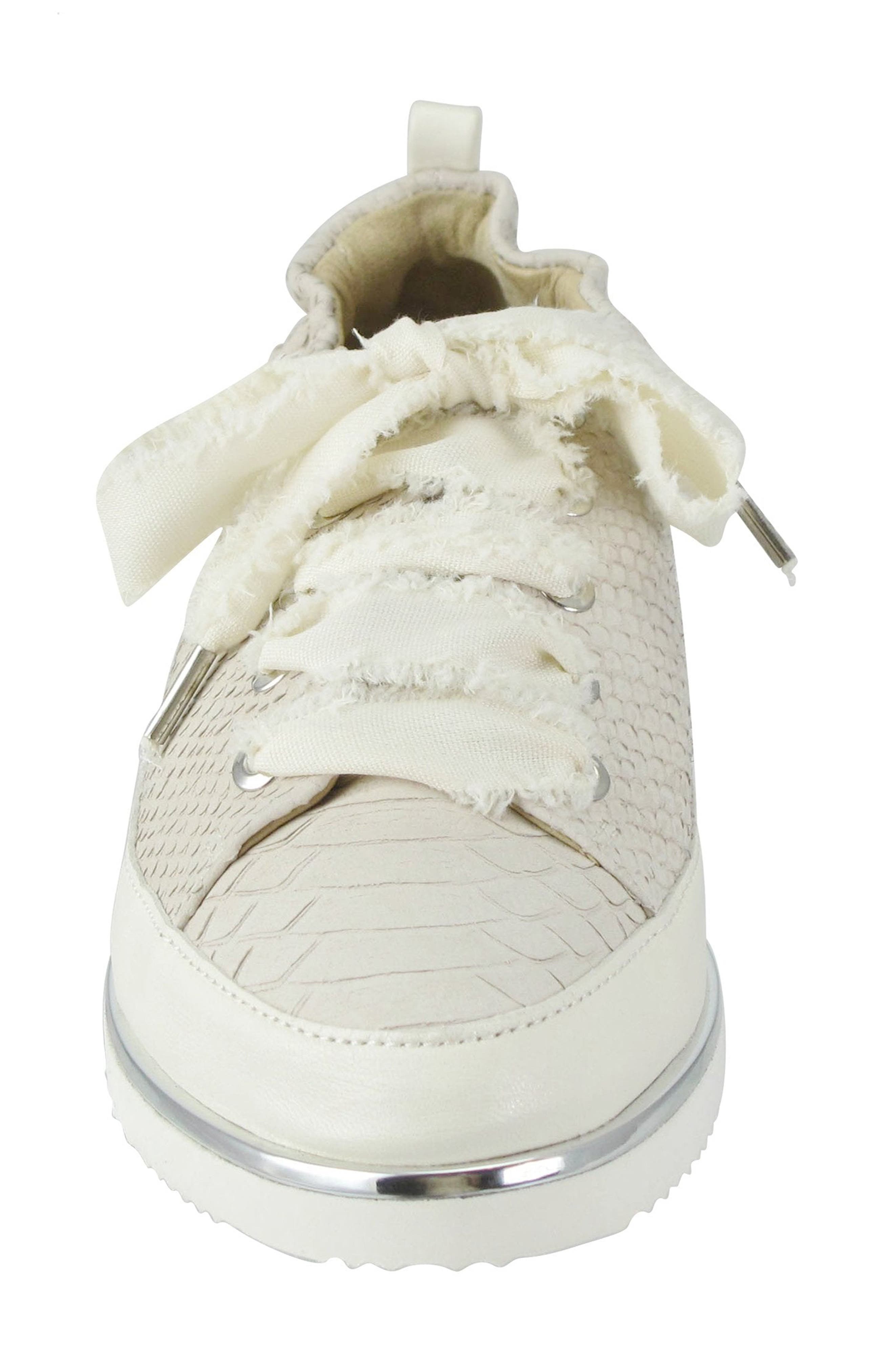 Ron White Novella Snake Embossed Nubuck Sneaker, Alternate, color, 
