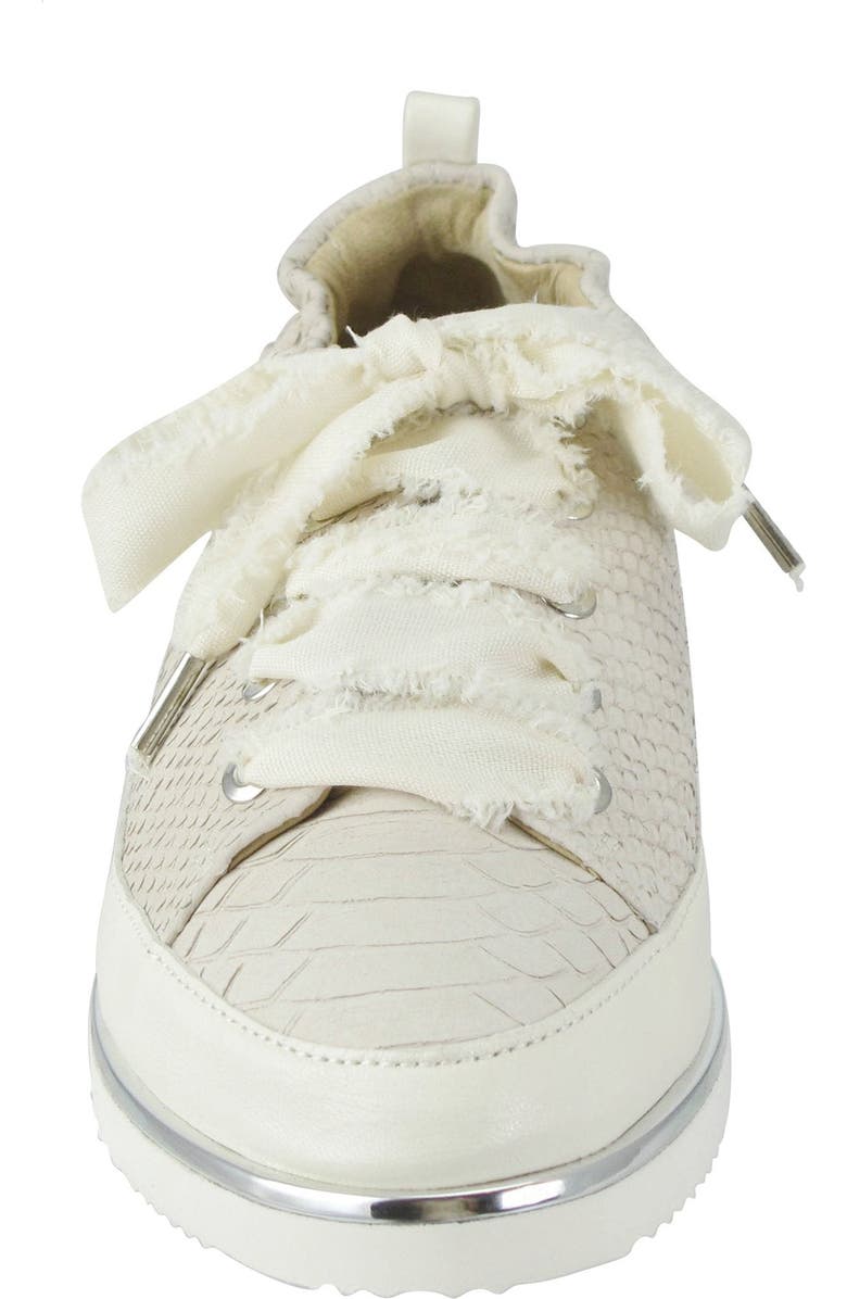 Ron White Novella Snake Embossed Nubuck Sneaker, Alternate, color,