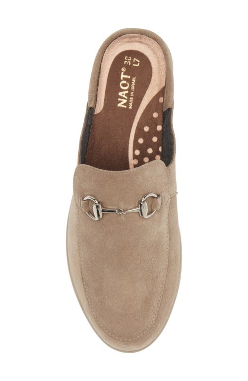 Naot Halny Mule In Almond Suede