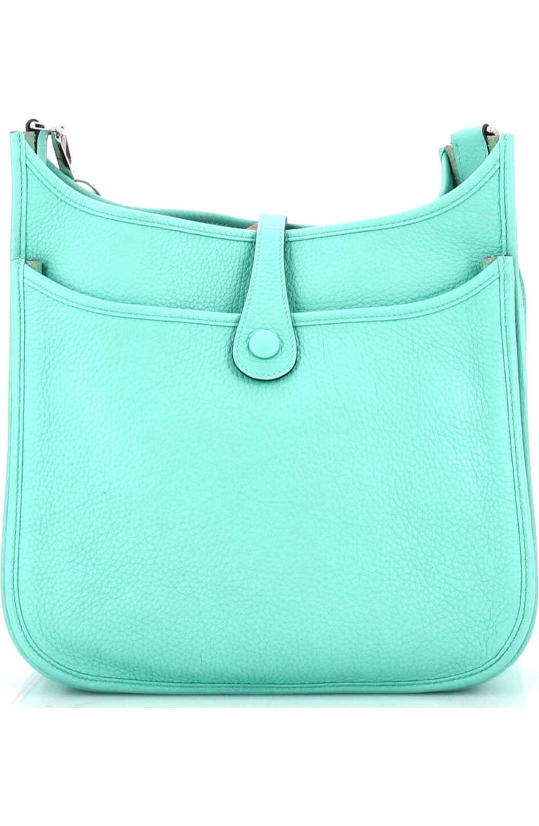 Pre-Owned Hermes Evelyne Bag Gen III Clemence PM, Alternate, color, Bleu Atoll