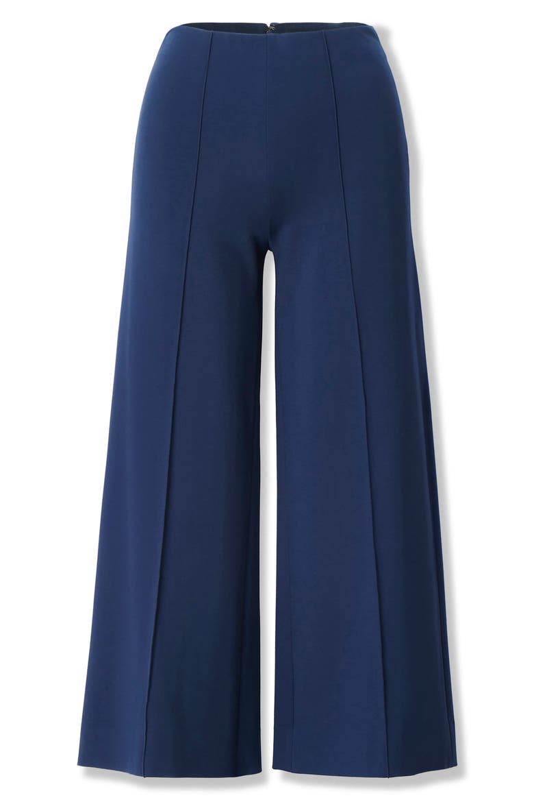 Irina Wide Leg Crop Pants, Alternate, color, NAVY